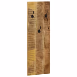 vidaXL 2x Solid Mango Wood Wall-mounted Coat Racks 36x110x3cm Clothes Hook - Additional view 10