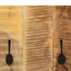 vidaXL 2x Solid Mango Wood Wall-mounted Coat Racks 36x110x3cm Clothes Hook - Additional view 6