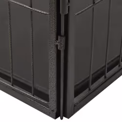 vidaXL Puppy Playpen Steel 91.5x59x61cm Pet Dog Kennel Fence Folding Enclosure - Additional view 4