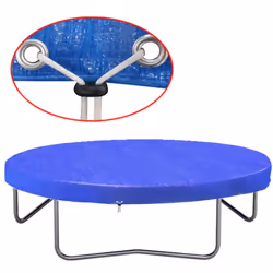 vidaXL Trampoline Cover PE 360-367 cm 90 g/m² Durable Weather Protection Guard