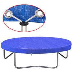 vidaXL Trampoline Cover PE 360-367 cm 90 g/mÂ² Durable Weather Protection Guard