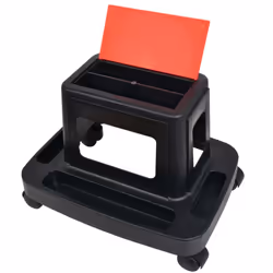 vidaXL Rolling Workshop Stool with Storage 150kg Organiser Trolley Workbench - Additional view 3