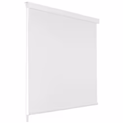 vidaXL Shower Curtain Roller Blind 80x240cm White Bathroom Accessory Divider