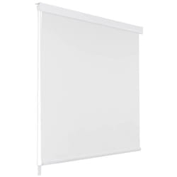 vidaXL Shower Curtain Roller Blind 80x240cm White Bathroom Accessory Divider