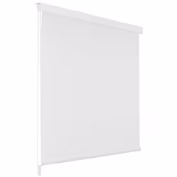 vidaXL Shower Curtain Roller Blind 120x240cm White Bathroom Accessory Divider