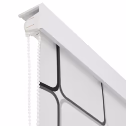 vidaXL Shower Curtain Roller Blind 80x240cm Square Bathroom Divider Panel