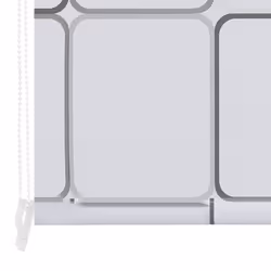 vidaXL Shower Curtain Roller Blind 80x240cm Square Bathroom Divider Panel - Additional view 4