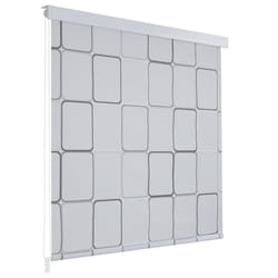vidaXL Shower Curtain Roller Blind 160x240cm Square Bathroom Divider Panel