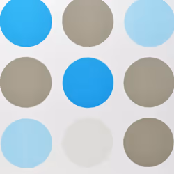 vidaXL Shower Curtain Roller Blind 100x240cm Circle Bathroom Divider Panel