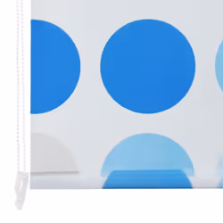 vidaXL Shower Curtain Roller Blind 120x240cm Circle Bathroom Divider Panel - Additional view 4