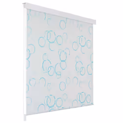vidaXL Shower Curtain Roller Blind 100x240cm Bubble Bathroom Divider Panel