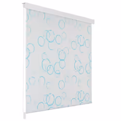 vidaXL Shower Curtain Roller Blind 120x240cm Bubble Bathroom Divider Panel