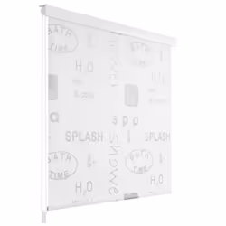 vidaXL Shower Curtain Roller Blind 80x240cm Splash Bathroom Divider Panel