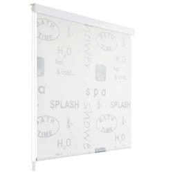 vidaXL Shower Curtain Roller Blind 80x240cm Splash Bathroom Divider Panel