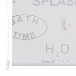 vidaXL Shower Curtain Roller Blind 80x240cm Splash Bathroom Divider Panel