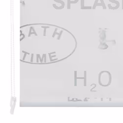 vidaXL Shower Curtain Roller Blind 140x240cm Splash Bathroom Divider Panel