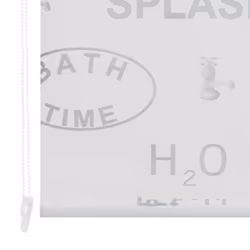 vidaXL Shower Curtain Roller Blind 160x240cm Splash Bathroom Divider Panel
