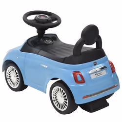 vidaXL Ride-on Car Fiat 500 Children Toy Car Kids Riding Toy Training Vehicle - blue