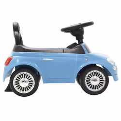 vidaXL Ride-on Car Fiat 500 Children Toy Car Kids Riding Toy Training Vehicle - blue