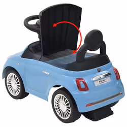 vidaXL Ride-on Car Fiat 500 Children Toy Car Kids Riding Toy Training Vehicle - blue - Additional view 8