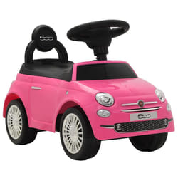 vidaXL Ride-on Car Fiat 500 Children Toy Car Kids Riding Toy Training Vehicle - pink