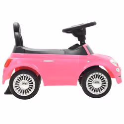 vidaXL Ride-on Car Fiat 500 Children Toy Car Kids Riding Toy Training Vehicle - pink - Additional view 3