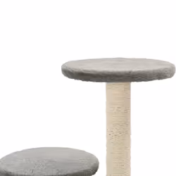 vidaXL Cat Tree with Sisal Scratching Posts 60cm Grey Kitten Playhouse Tower - Additional view 6