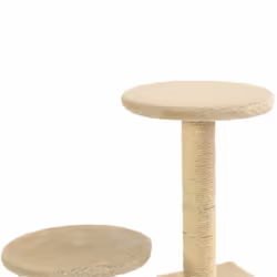 vidaXL Cat Tree with Sisal Scratching Posts 60cm Beige Kitten Playhouse Tower - Additional view 6