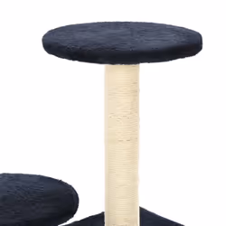 vidaXL Cat Tree with Sisal Scratching Posts 60cm Dark Blue Kitten Playhouse - Additional view 5