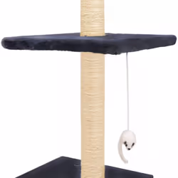 vidaXL Cat Tree with Sisal Scratching Posts 260cm Dark Blue Kitten Playhouse - Additional view 5