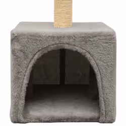 vidaXL Cat Tree with Sisal Scratching Post 55cm Grey Kitten Playhouse Tower - Additional view 4