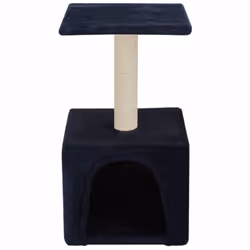 vidaXL Cat Tree with Sisal Scratching Post 55cm Dark Blue Kitten Play Centre