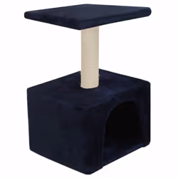 vidaXL Cat Tree with Sisal Scratching Post 55cm Dark Blue Kitten Play Centre - Additional view 4
