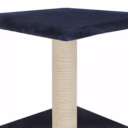 vidaXL Cat Tree with Sisal Scratching Post 55cm Dark Blue Kitten Play Centre - Additional view 6