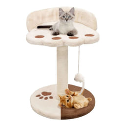 vidaXL Cat Tree with Sisal Scratching Post 40cm Beige and Brown Play Centre