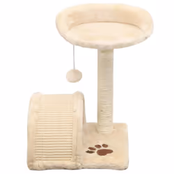 vidaXL Cat Tree with Sisal Scratching Post 40cm Beige Play Centre Furniture