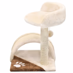 vidaXL Cat Tree with Sisal Scratching Post 40cm Beige and Brown Play Centre