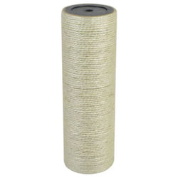 vidaXL Cat Scratching Post 8x25cm 8mm Beige Kitten Scratch Pole Stand Tree