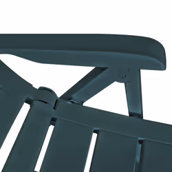 vidaXL 4x Reclining Garden Chairs 60x61x108cm Plastic Green Foldable Seat - Additional view 6