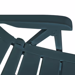vidaXL 6x Reclining Garden Chairs 60x61x108cm Plastic Green Foldable Seat - Additional view 6