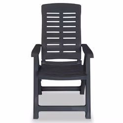 VidaXL 275071 outdoor chair Terrace Plastic Anthracite - Additional view 4
