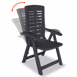 VidaXL 275072 outdoor chair Terrace Plastic Anthracite
