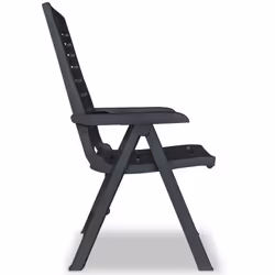 VidaXL 275072 outdoor chair Terrace Plastic Anthracite - Additional view 5