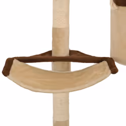 vidaXL Cat Tree with Sisal Scratching Posts Wall Mounted 194cm Beige and Brown - Additional view 8