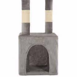 vidaXL Cat Tree with Sisal Scratching Posts 109cm Grey Play Furniture Tower - Additional view 7