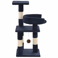 vidaXL Cat Tree with Sisal Scratching Posts 65cm Blue Kitten Furniture Tower