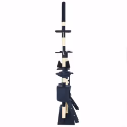 vidaXL Cat Tree with Sisal Scratching Posts 230-250cm Blue Kitten Play Tower - Additional view 2