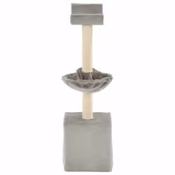 vidaXL Cat Tree with Sisal Scratching Posts 105cm Grey Kitten Furniture Tower