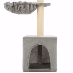 vidaXL Cat Tree with Sisal Scratching Posts 105cm Grey Kitten Furniture Tower - Additional view 5