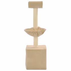 vidaXL Cat Tree with Sisal Scratching Posts 105cm Beige Kitten Play Tower